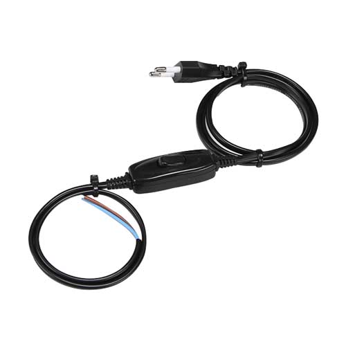 스위치 연결형 파워코드 0.75SQ 3M 흑색 5EA I45282