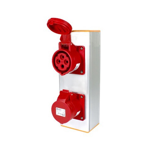 세기비즈 알루미늄 프로파일 동력용 소켓 콘센트 박스 SG-MC-04(4P16A)