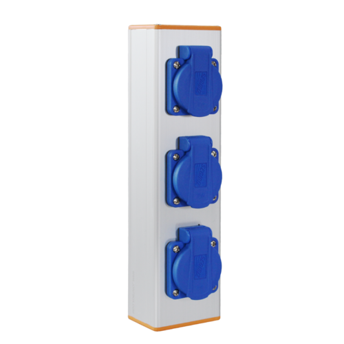 세기비즈 알루미늄 프로파일 동력용 소켓 콘센트 박스 SG-MC-03-2P220V