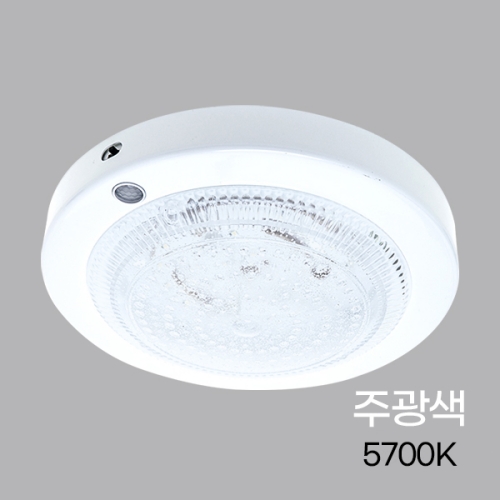 LED 그린티 원형 비상 센서등 15W 마이콤센서 주광색 I393452