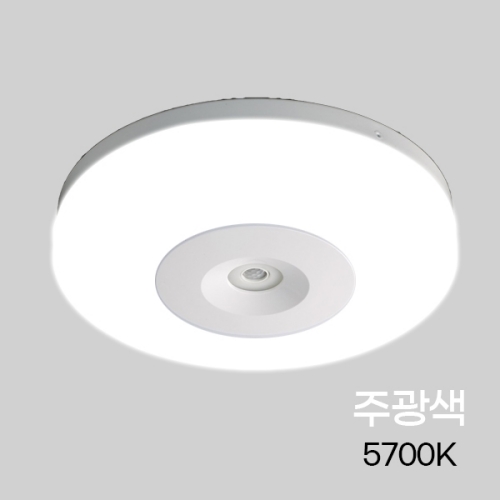 LED 그린티 원형 비상 센서등 프리미엄 고효율 15W 마이콤센서 주광색 I393475