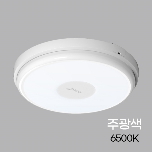 번개표 LED 원형 직부등 밀크 15W 주광색 KC I451356