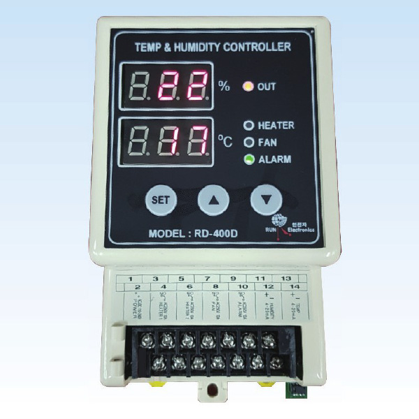 런전자 디지털 온도 습도 조절기 센서분리형 2M RD-400DL 배전반 판넬