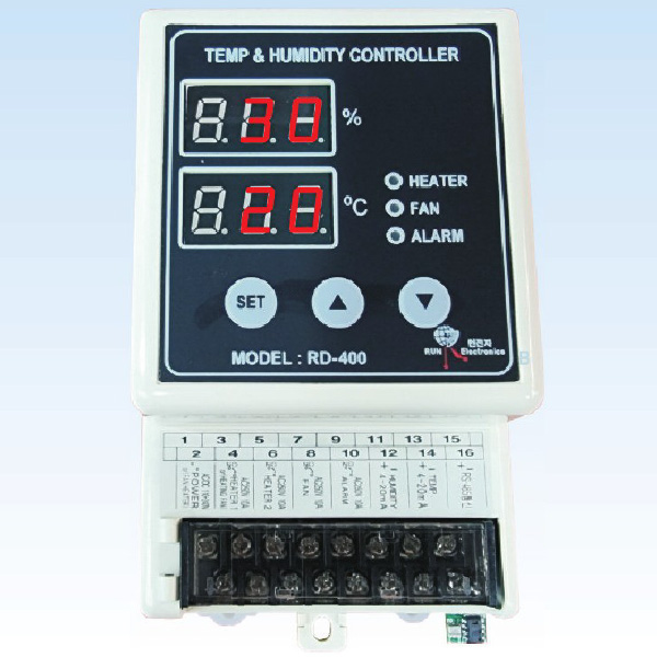런전자 디지털 온도 습도 조절기 센서일체형 RD-100B 배전반 판넬