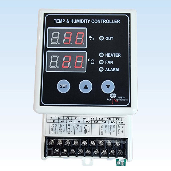 런전자 디지털 온도 습도 조절기 센서일체형 RD-400-D24