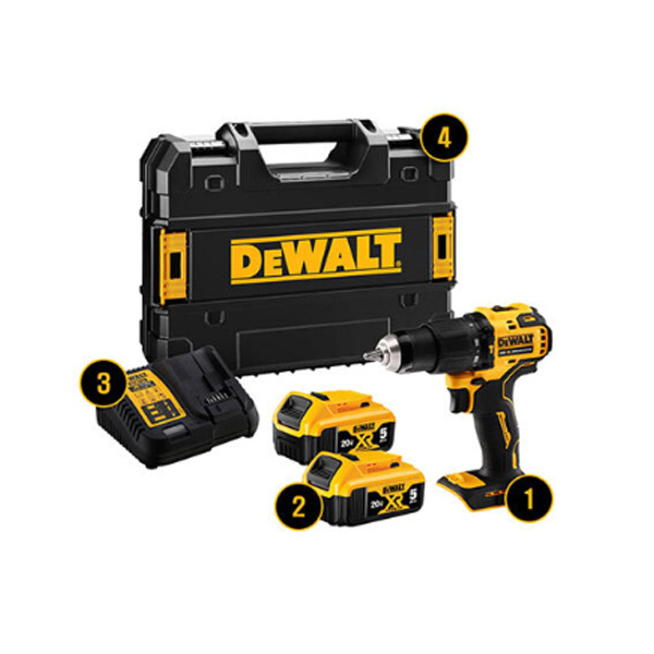 디월트 충전해머드릴드라이버 DCD709P2 20V 5.0 BL I98464