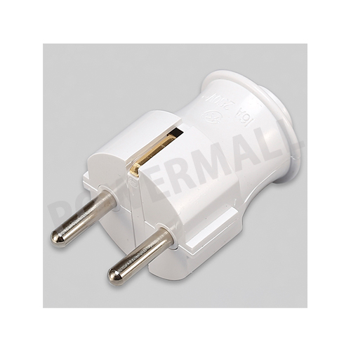 일신전기 접지플러그 -자 백색 I19582