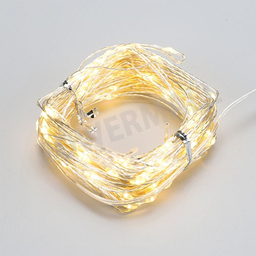 LED 트리구 와이어 200구 약20m 전구색 투명선 8기능 리모컨 USB타입 I160402