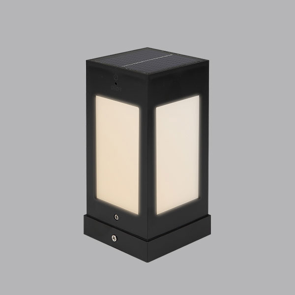 비츠온 80x80xH170 주백색 태양광 LED 문주등 가든 I310515