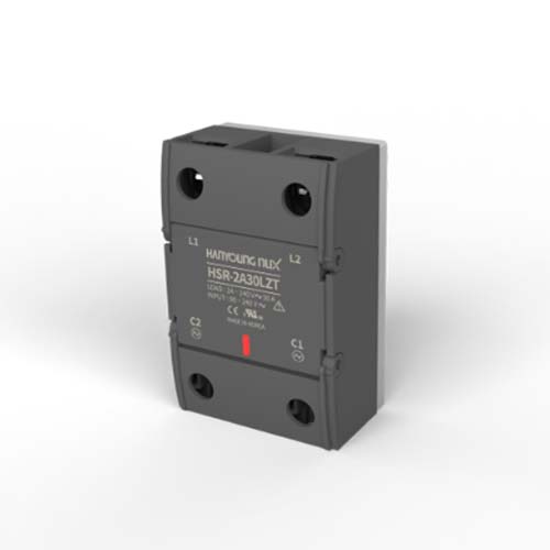 한영넉스 슬림형 HSR-2D30LZN 단상 분리형 저압용 SSR 무접점릴레이 HSR-2D302Z 대체