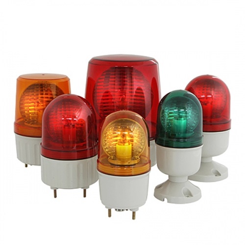 한영넉스 회전 경광등 T시리즈 84파이 캡모양 원형 회전점등 버저 받침대 직접설치형