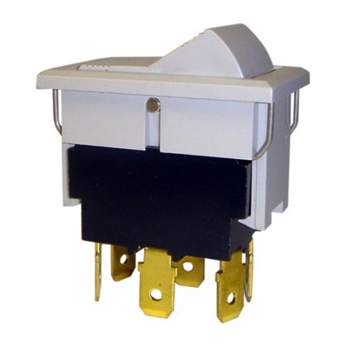 우진전기 시소스위치 2단6핀 WJS-6210MF(켜짐<--(켜짐))