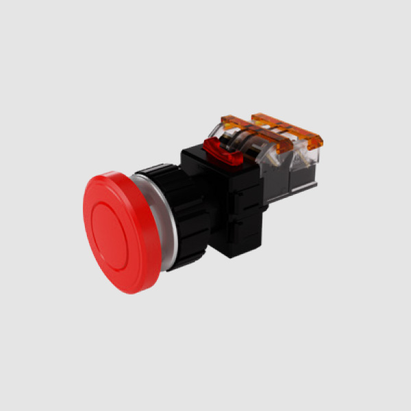 한영넉스 MRE-AM1R MRE-AM1G 적색 녹색 평면 30파이 복귀동작 비상정지 스위치 알루미늄가드