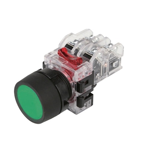 한영넉스 MRF-TM1R 빨강색 22파이 돌출형 복귀 누름버튼 푸쉬버튼 스위치