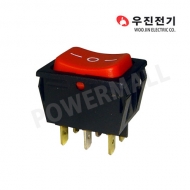 우진전기 WOE-6310MG 적색 켜짐-->꺼짐<--켜짐 3단6핀