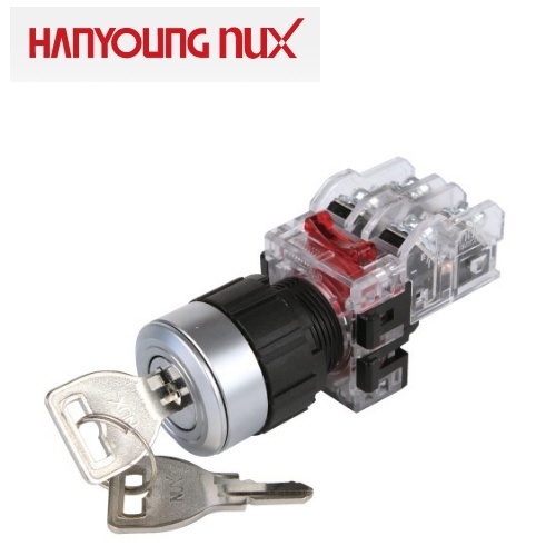 한영넉스 MRK-N3R2C 키빠짐 위치 중앙 25파이 평면 3단 좌우측복귀 키 셀렉터 스위치