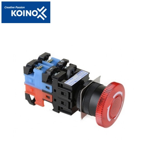 KOINO 건흥전기 KH-2204LER-TL 전압 24V LED 전전압식 조광 누름걸림 돌림복귀 스위치 22파이