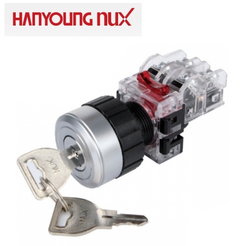 한영넉스 MRK-A2A1L 30파이 평면 2단 유지 키 셀렉터 스위치