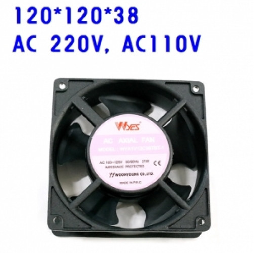 운영 WYA2V12C38T-1 230V 볼베어링 타입 쿨링팬 냉각팬