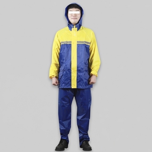 미래 고급형 노랑 상하분리 우의 I53834