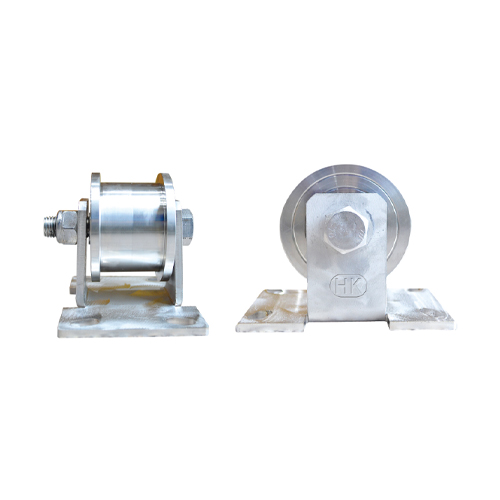 한국캐스터산업 하부로라 고정 22kg SUS 올스텐 ㄷ기차레일 바퀴 HC-31052