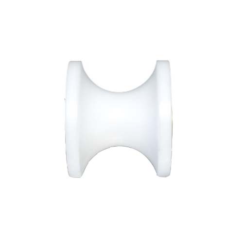 한국캐스터산업 POM 아세탈나이론 U파이프 플레이트 고정 바퀴 캐스터 로라만 HC-POMU 40A HC-82040