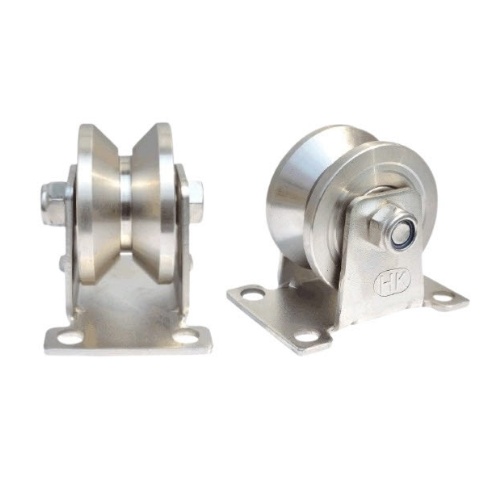 한국캐스터산업 올스텐 V앵글 플레이트 고정 바퀴 캐스터SUS HC-SVR 2½인치 HC-41021