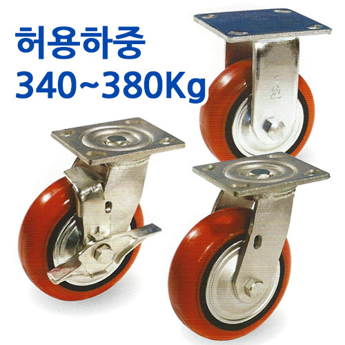 피씨아이씨 중하중용 캐스터 PBC 5000 시리즈 고정 바퀴 회전 브레이크 종류 사이즈별 선택