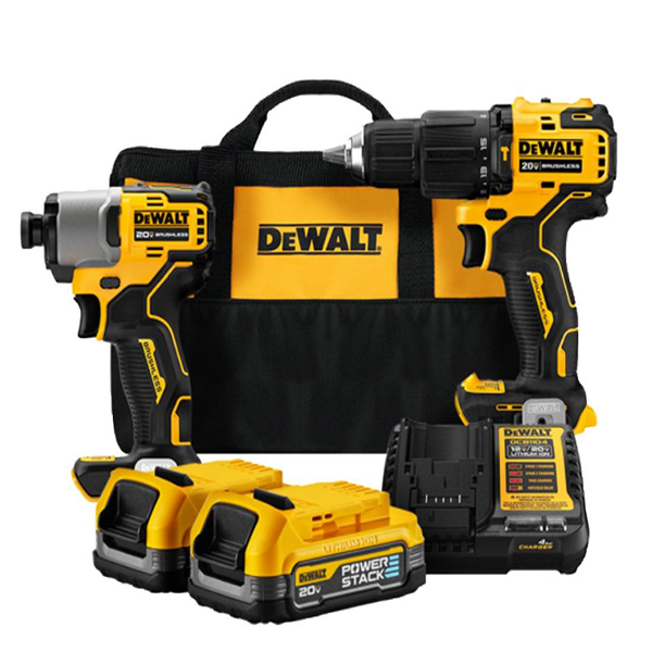 디월트 충전콤보세트 DCK2214E2 20V 1.7Ah 파워스택 드릴드라이버 I552429
