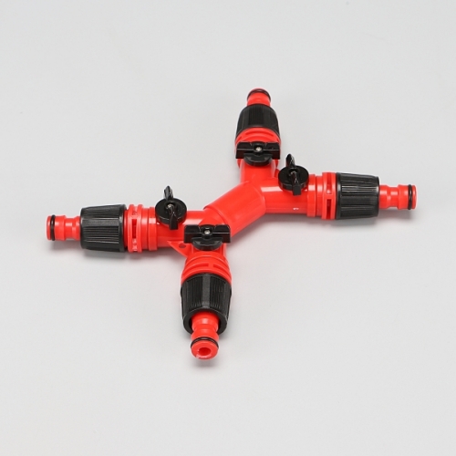 플라텍 16mm 4방향 호스 연결구 커넥터 I105858