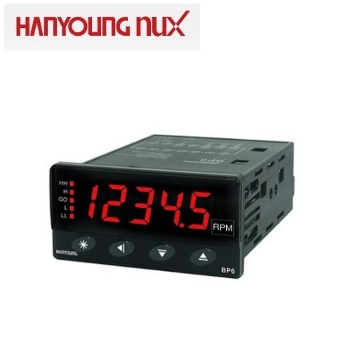 한영넉스 BP6-5AN 100-240V ac 표시전용 5행 (-19999-99999) 72(W)x36(H) 펄스입력 멀티 타코미터